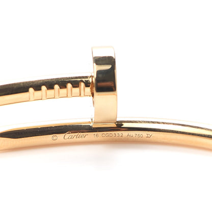 Cartier 18K Yellow Gold Juste Un Clou Bracelet 16 4 of 6