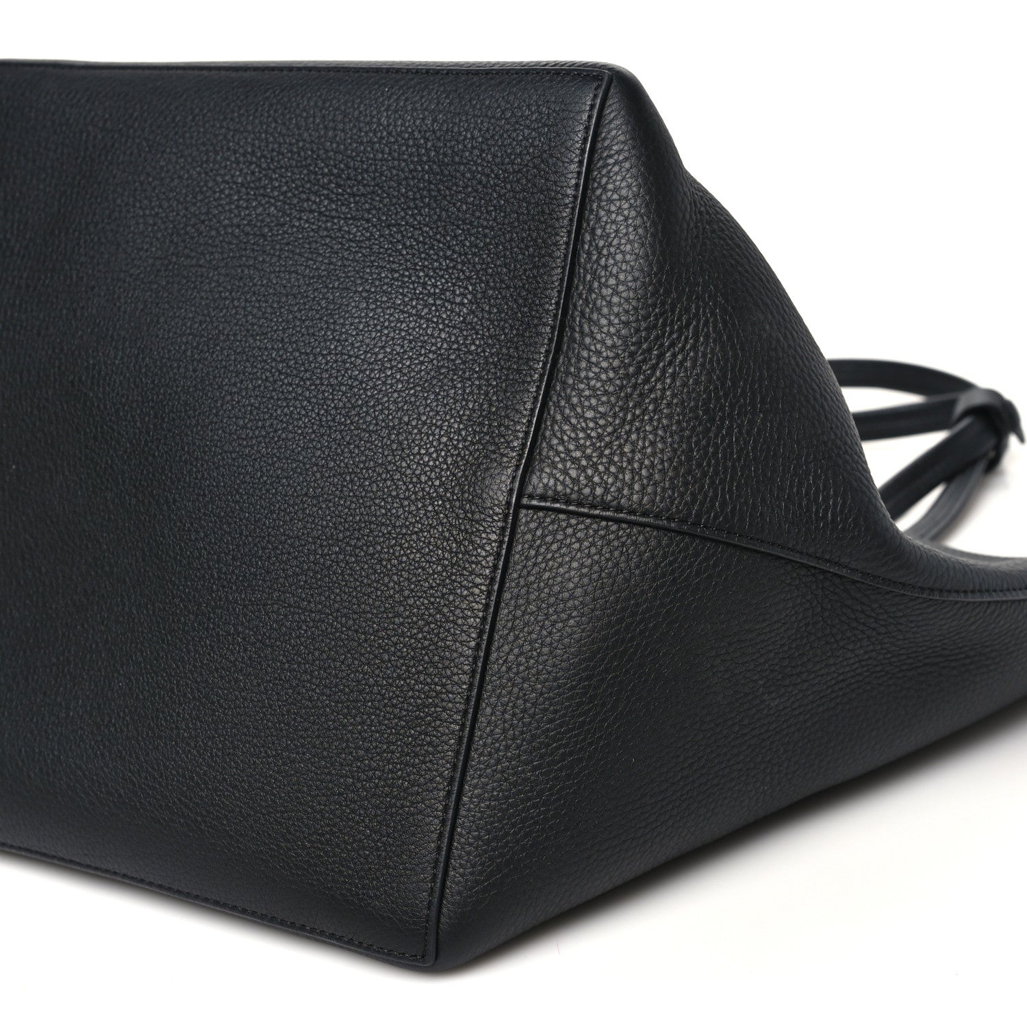 The Row Grained Calfskin Park Tote Three Black 11 of 11