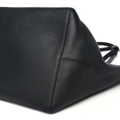The Row Grained Calfskin Park Tote Three Black 11 of 11