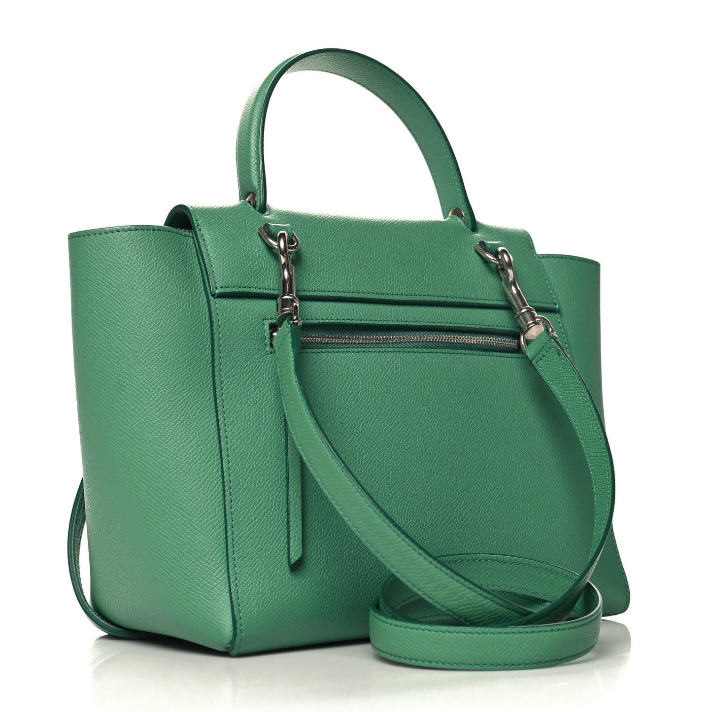 Grained Calfskin Micro Belt Bag Pop Green