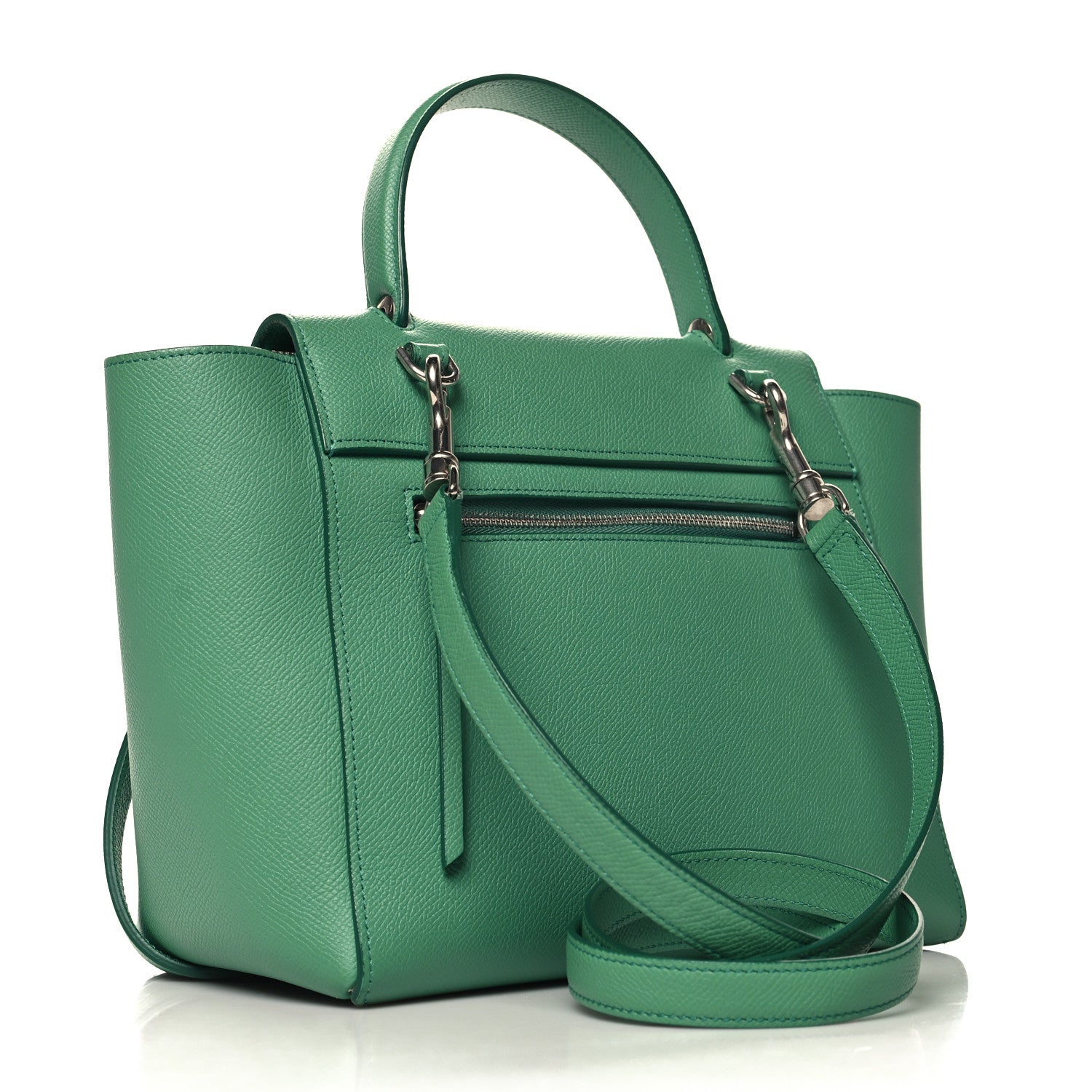 Celine Grained Calfskin Micro Belt Bag Pop Green 3 of 11
