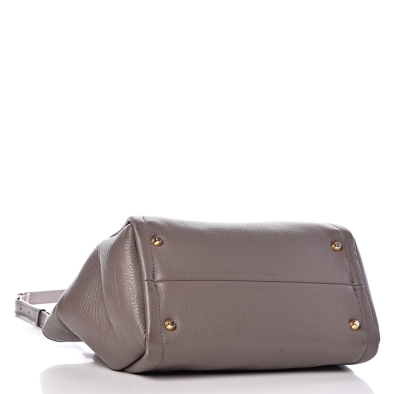 Lanvin Goatskin Trilogy Bowling Bag Mastic 4 of 18