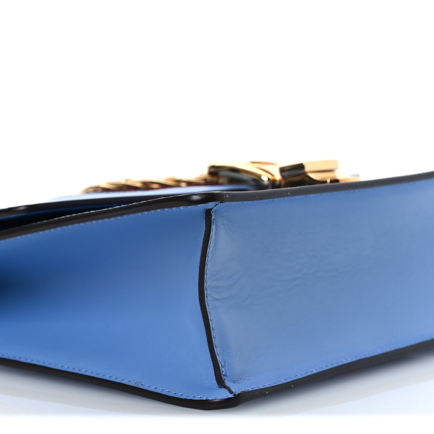 Calfskin Small Sylvie Shoulder Bag Clear Sky Blue