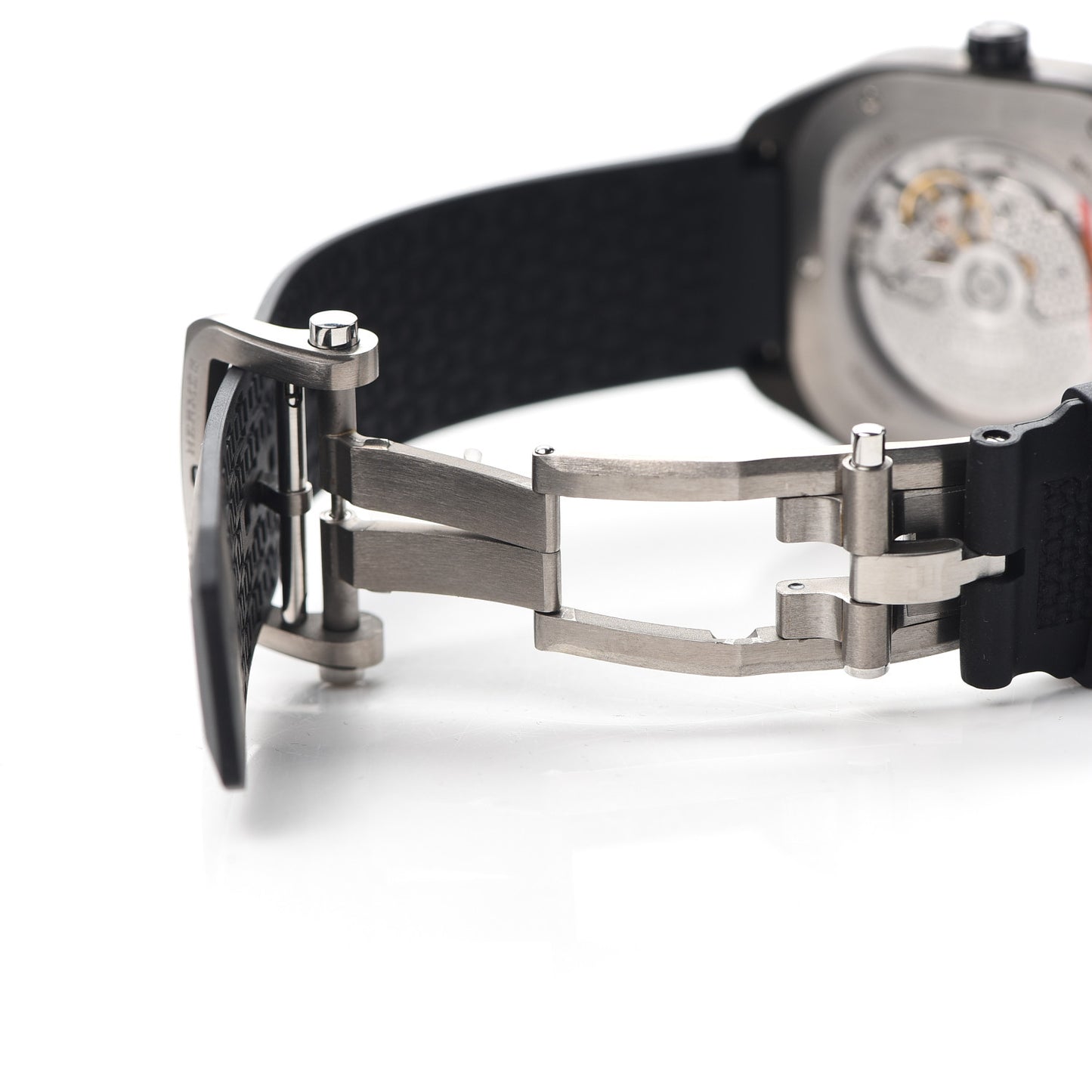 DLC Coated Titanium Rubber 39mm H08 Automatic Watch Noir
