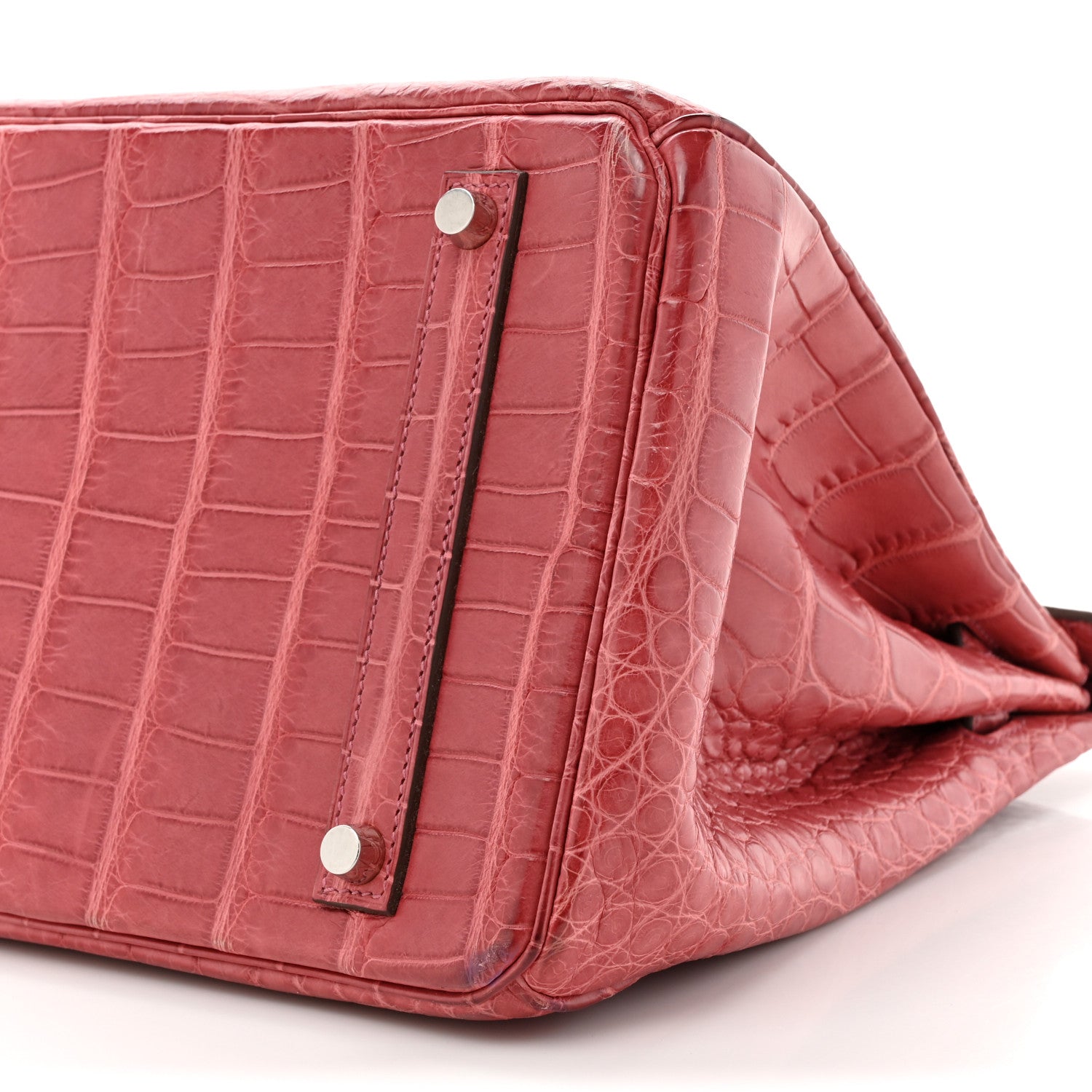 Hermes Matte Alligator Birkin 35 Bois De Rose 9 of 18