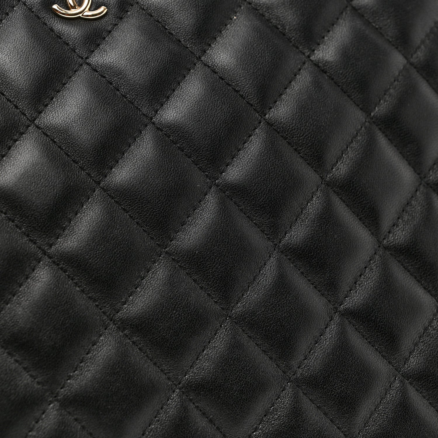 Chanel Lambskin Quilted Medium Cosmetic Case Black 10 of 10