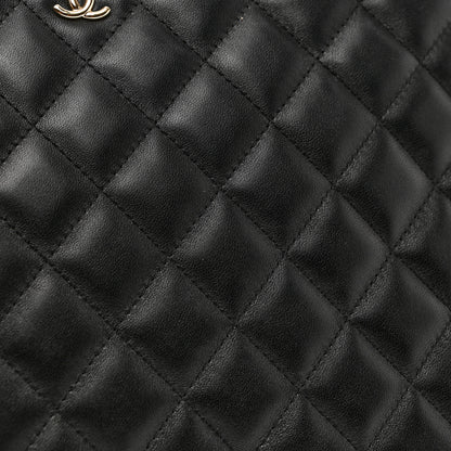 Chanel Lambskin Quilted Medium Cosmetic Case Black 10 of 10