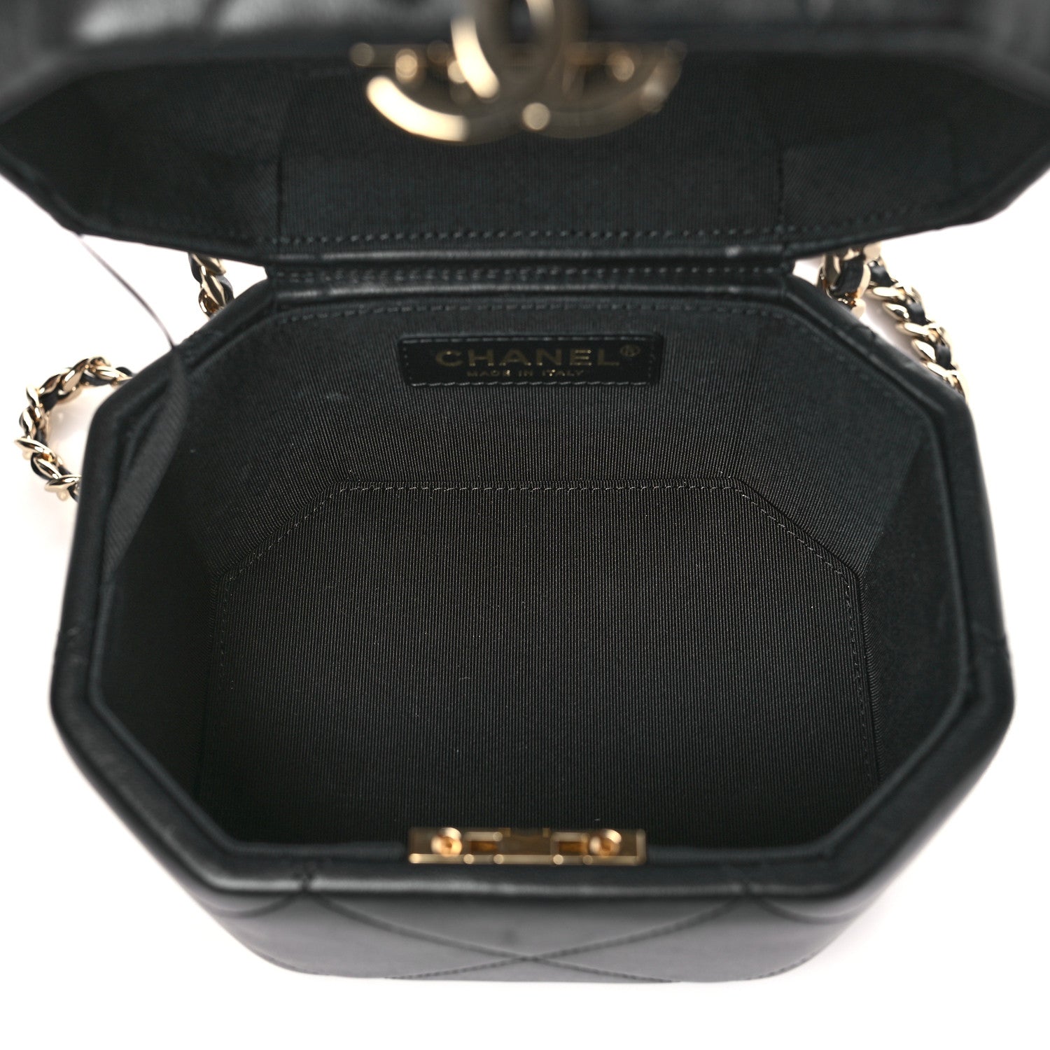 Chanel Lambskin Quilted Vendome Case Black 5 of 10