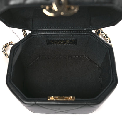 Chanel Lambskin Quilted Vendome Case Black 5 of 10