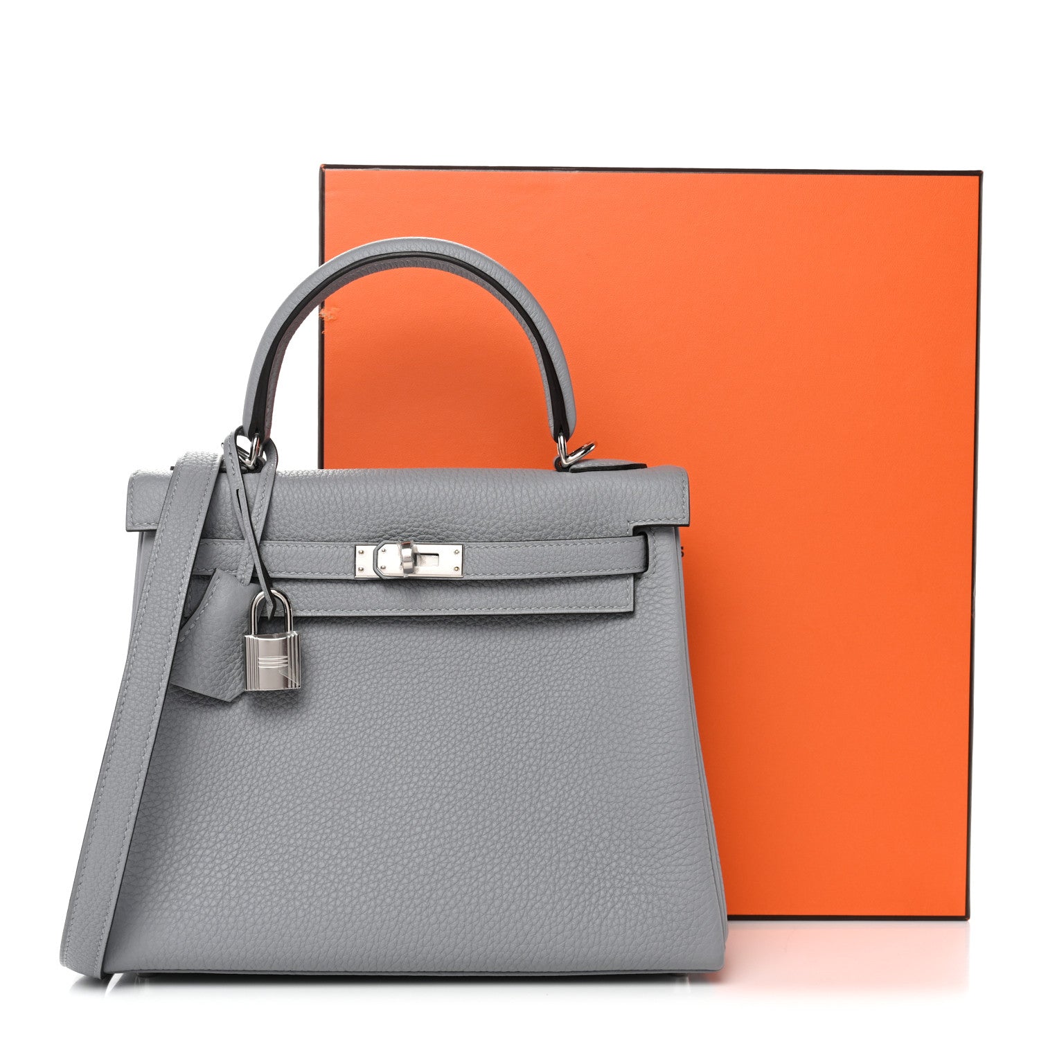 Hermes Togo Kelly Retourne 25 Gris Pantin 10 of 10