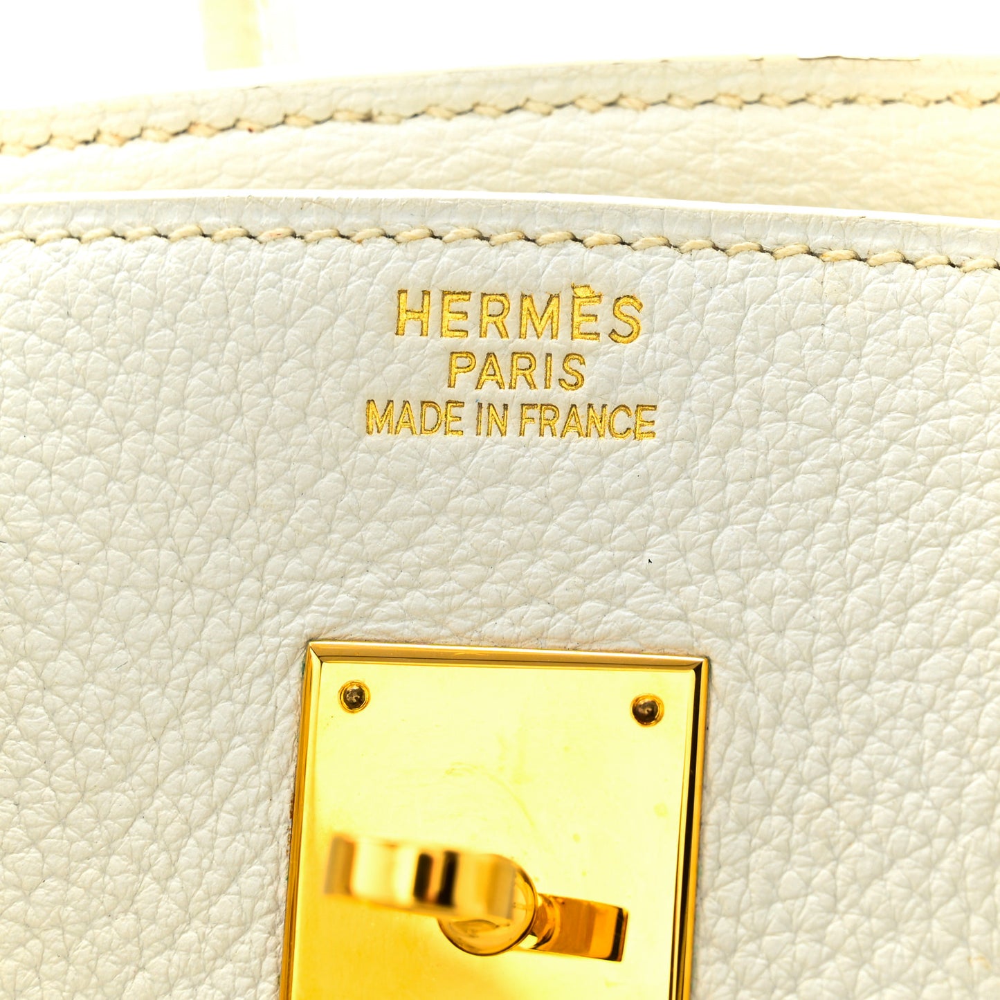 Taurillon Clemence Birkin 35 White
