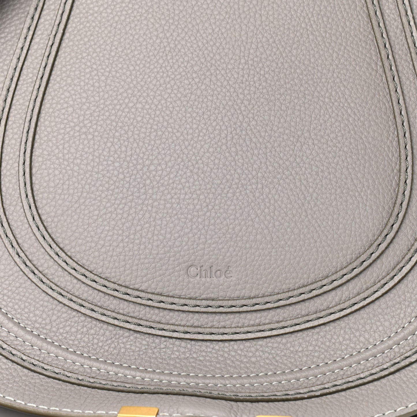 Calfskin Medium Marcie Round Crossbody Bag Cashmere Grey
