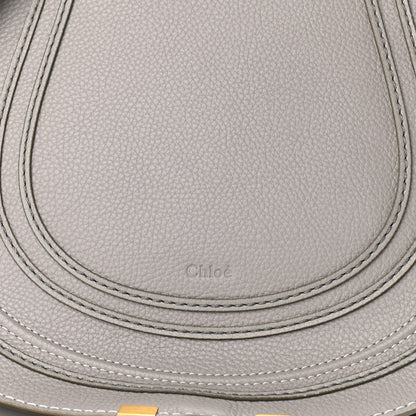 Chloe Calfskin Medium Marcie Round Crossbody Bag Cashmere Grey 9 of 11