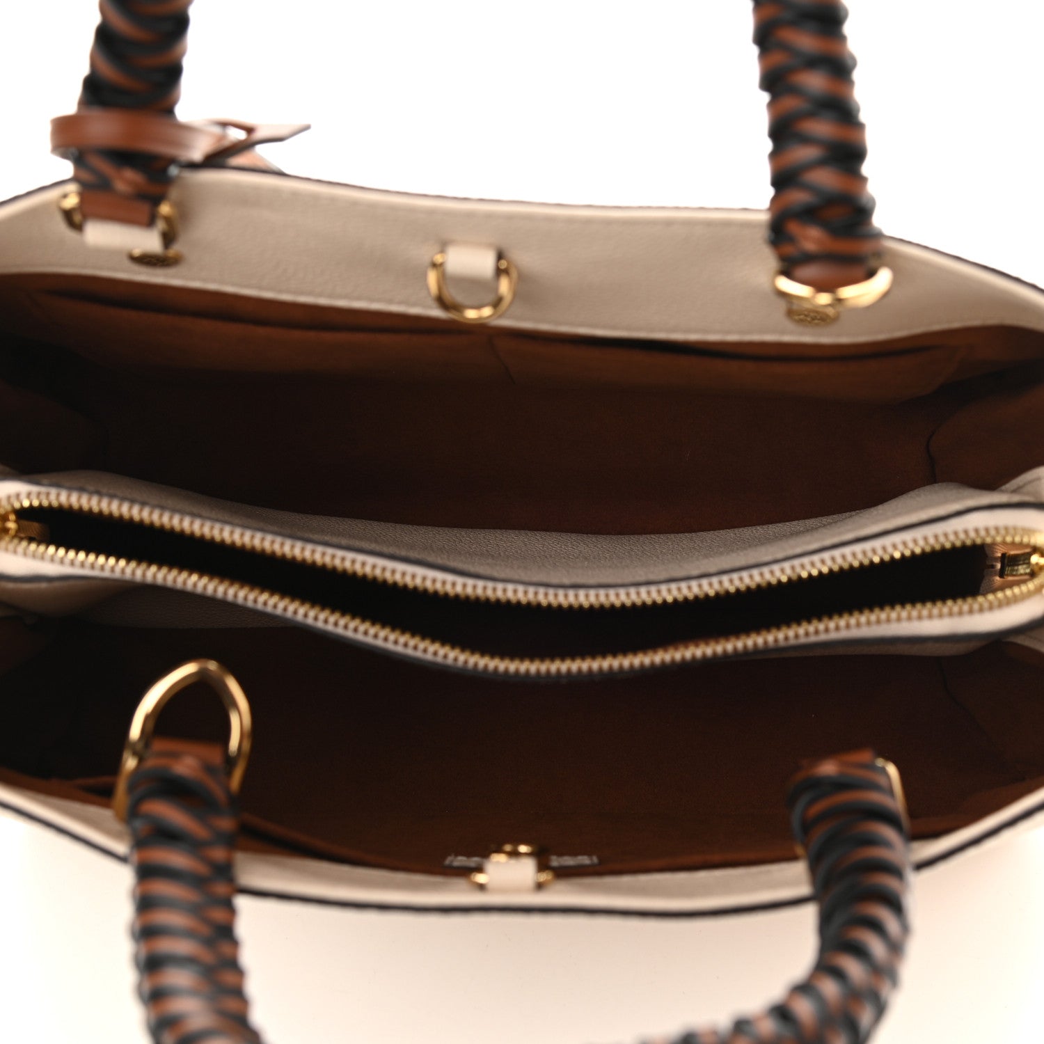Louis Vuitton Empreinte Braided Montaigne MM Creme Beige Caramel 5 of 9