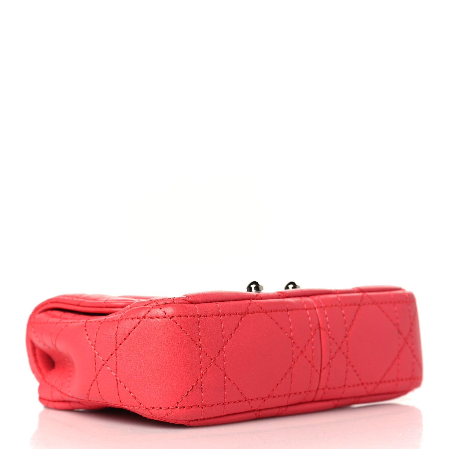 Christian Dior Lambskin Cannage Mini Miss Dior Promenade Pouch Corail 4 of 10