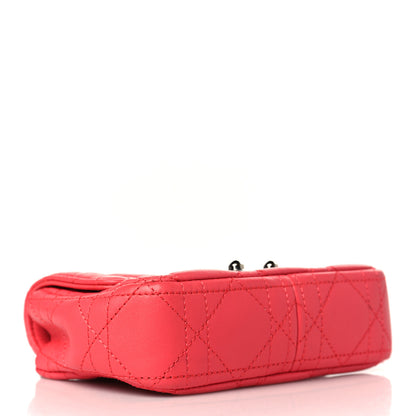 Christian Dior Lambskin Cannage Mini Miss Dior Promenade Pouch Corail 4 of 10