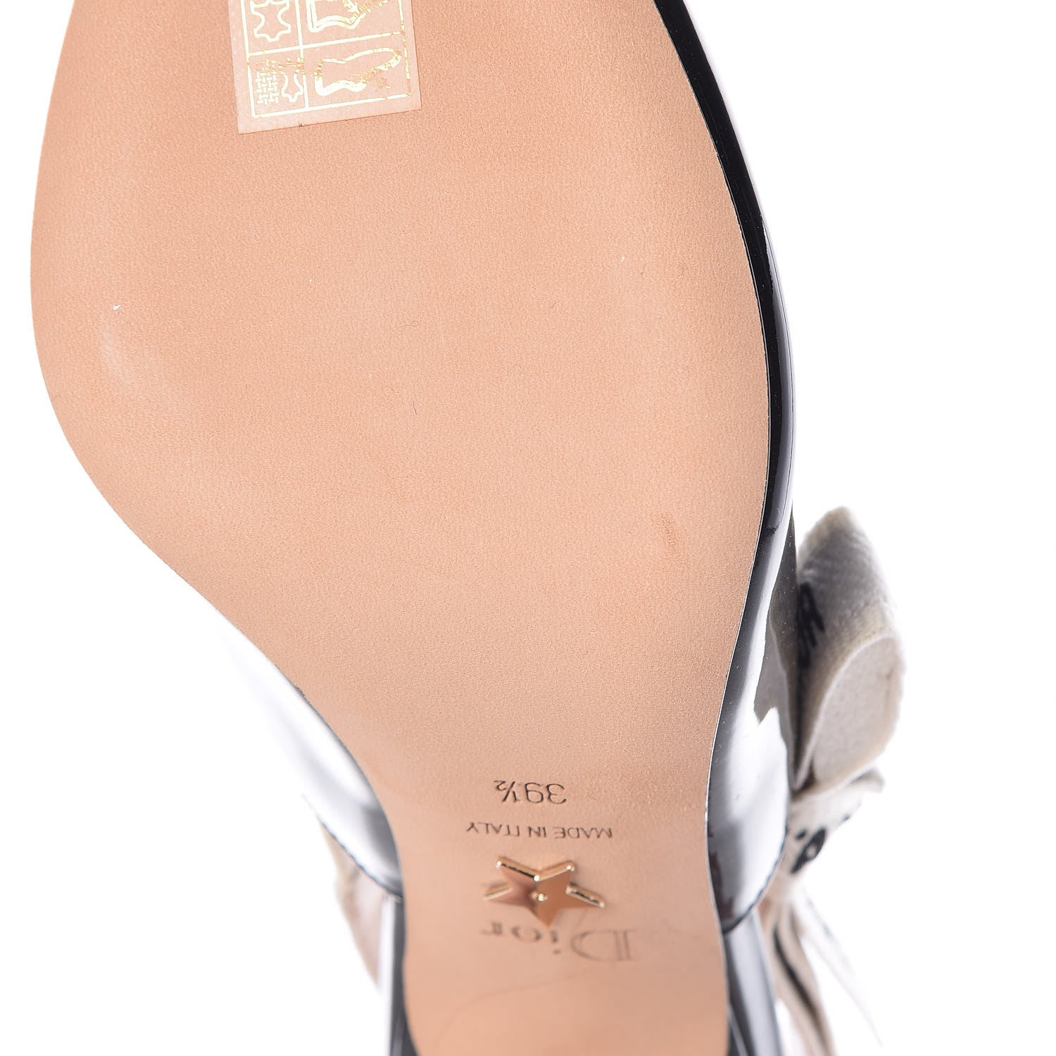Christian Dior Patent Ribbon J'Adior Slingback 65mm Pumps 39.5 Black 8 of 8