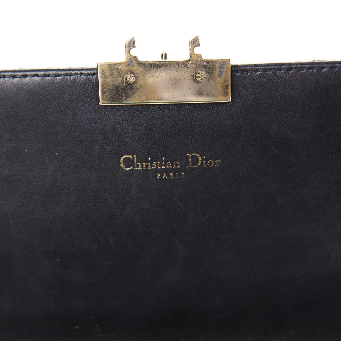 Lambskin Cannage Miss Dior Promenade Pouch Black