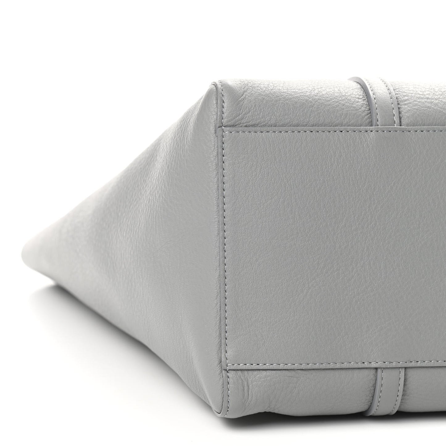 Smooth Calfskin Logo Double Sided Small Everyday Tote Balenciaga Grey Black