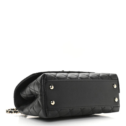 Chanel Caviar Quilted Mini Coco Handle Flap Black 4 of 9