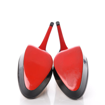 Christian Louboutin Patent Bianca 140 Pumps 38.5 Black 5 of 9