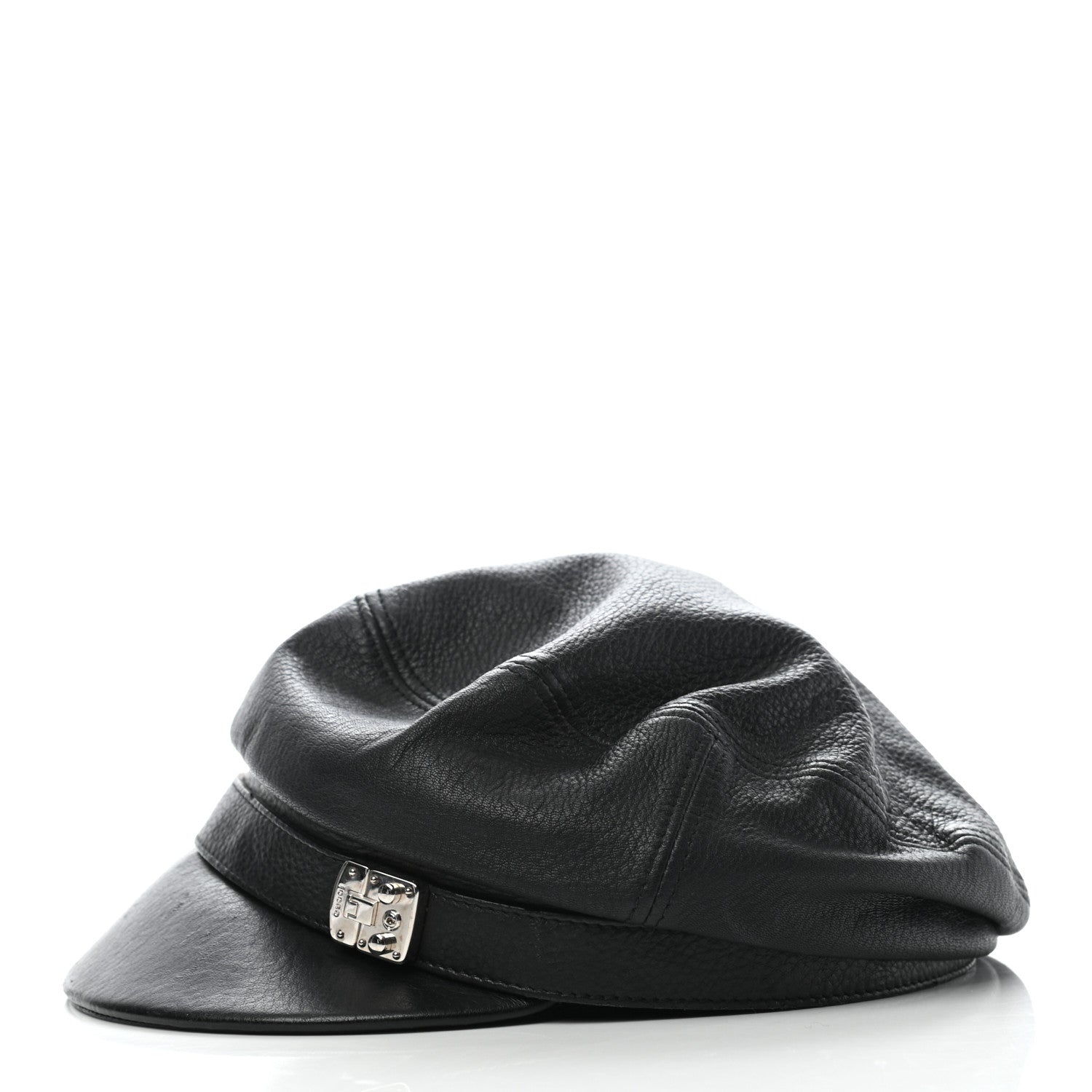 Gucci Calfskin Cellarius Hat S Black 4 of 15