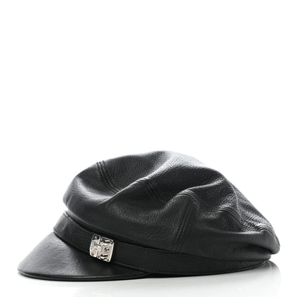 Gucci Calfskin Cellarius Hat S Black 4 of 15