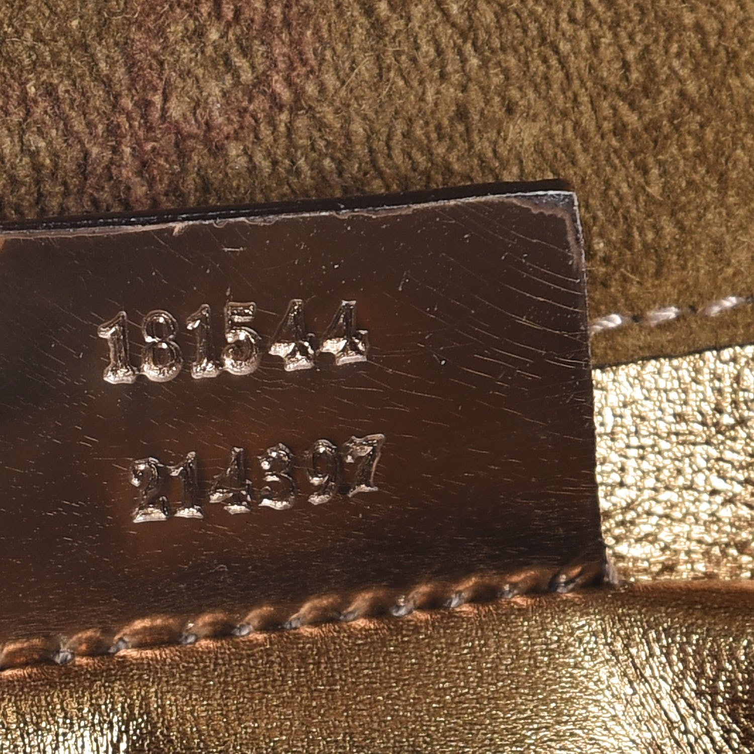 Gucci Patent Romy Clutch Gold 7 of 8