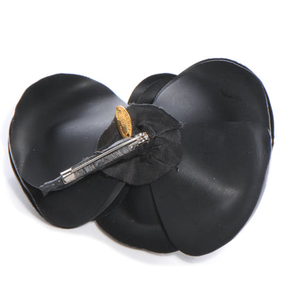 Chanel Camellia Flower Brooch Black 4 of 5