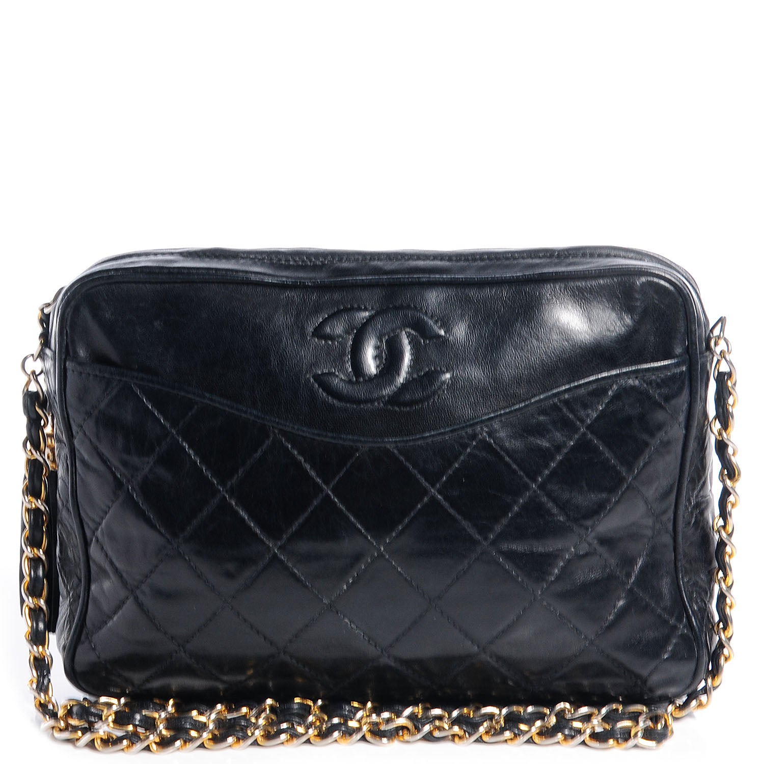 Chanel Lambskin Tassel Camera Case Black 1 of 8