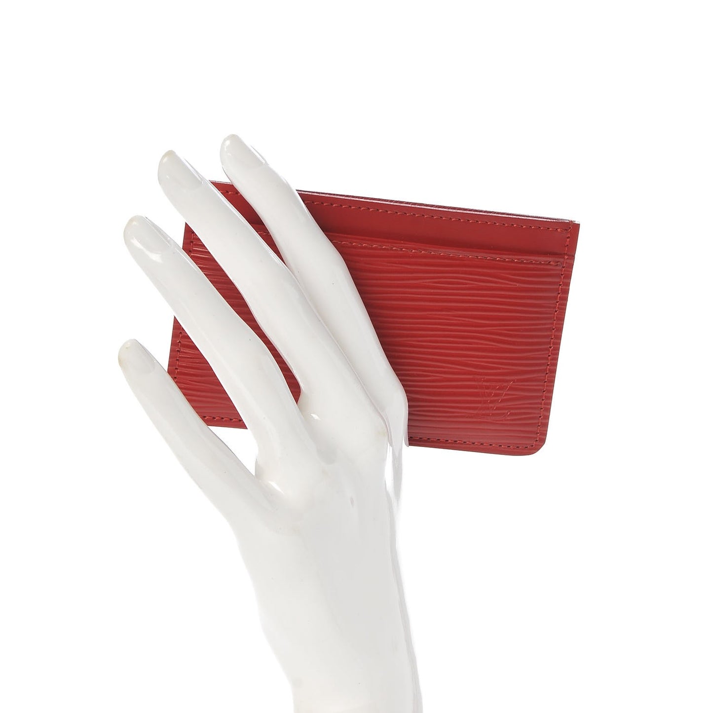 Epi Card Holder Carmine