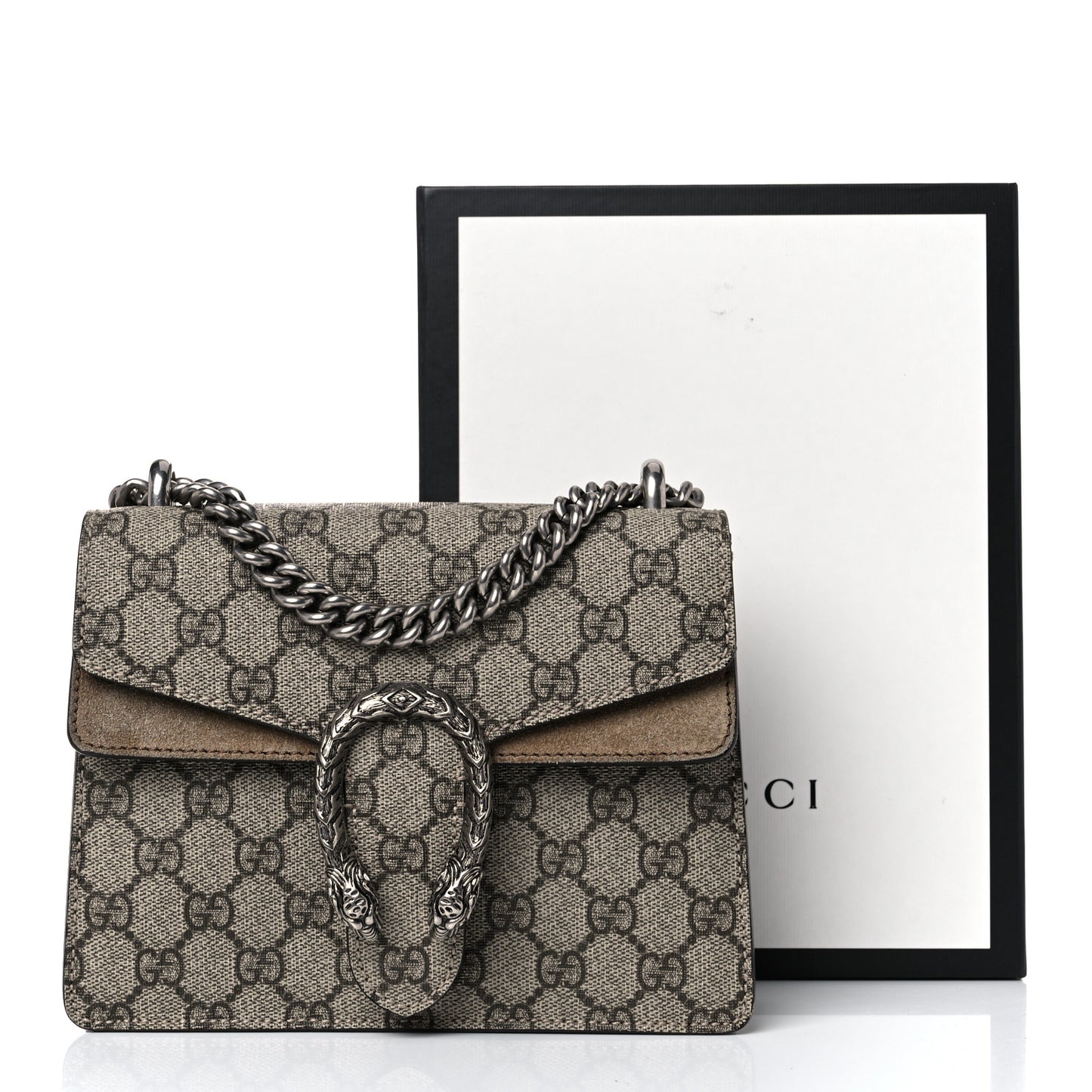 GG Supreme Monogram Mini Dionysus Shoulder Bag Taupe