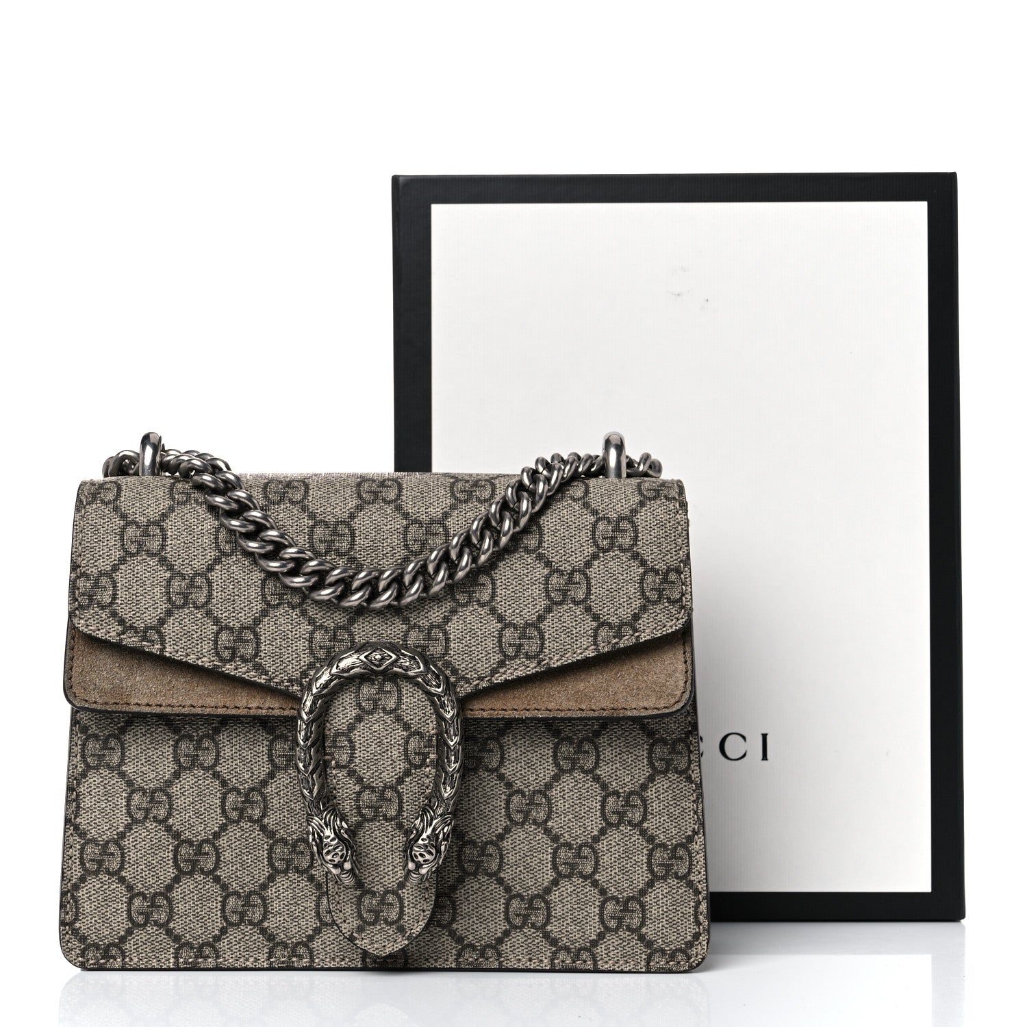 Gucci GG Supreme Monogram Mini Dionysus Shoulder Bag Taupe 10 of 10