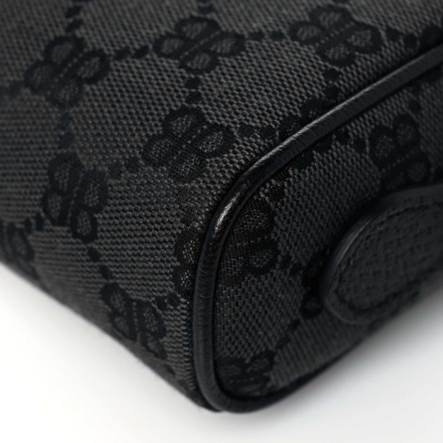 Gucci X BALENCIAGA BB Monogram Web Mini Ophidia Shoulder Bag Black 12 of 13