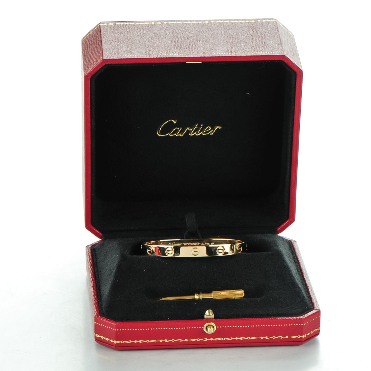 18K Yellow Gold LOVE Bracelet 16