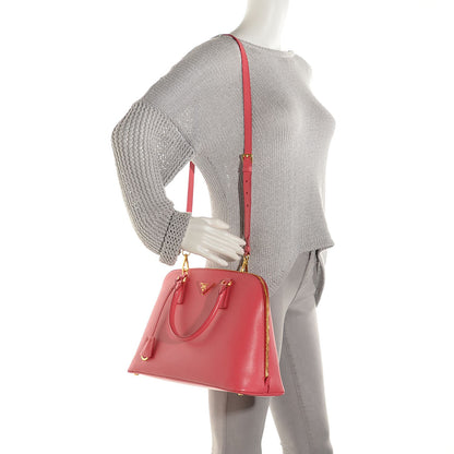 Prada Saffiano Lux Medium Promenade Tote Peonia 2 of 10