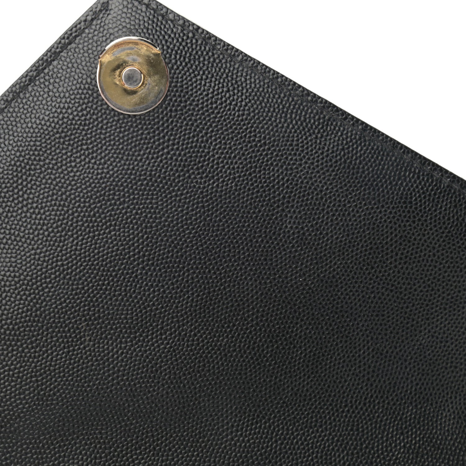 Saint Laurent Grain De Poudre Textured Mixed Matelasse Triquilt Medium Monogram Satchel Black 11 of 13