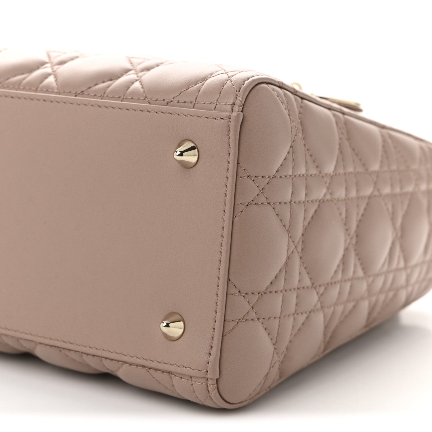 Christian Dior Lambskin Cannage Medium Lady Dior Bois de Rose 10 of 10