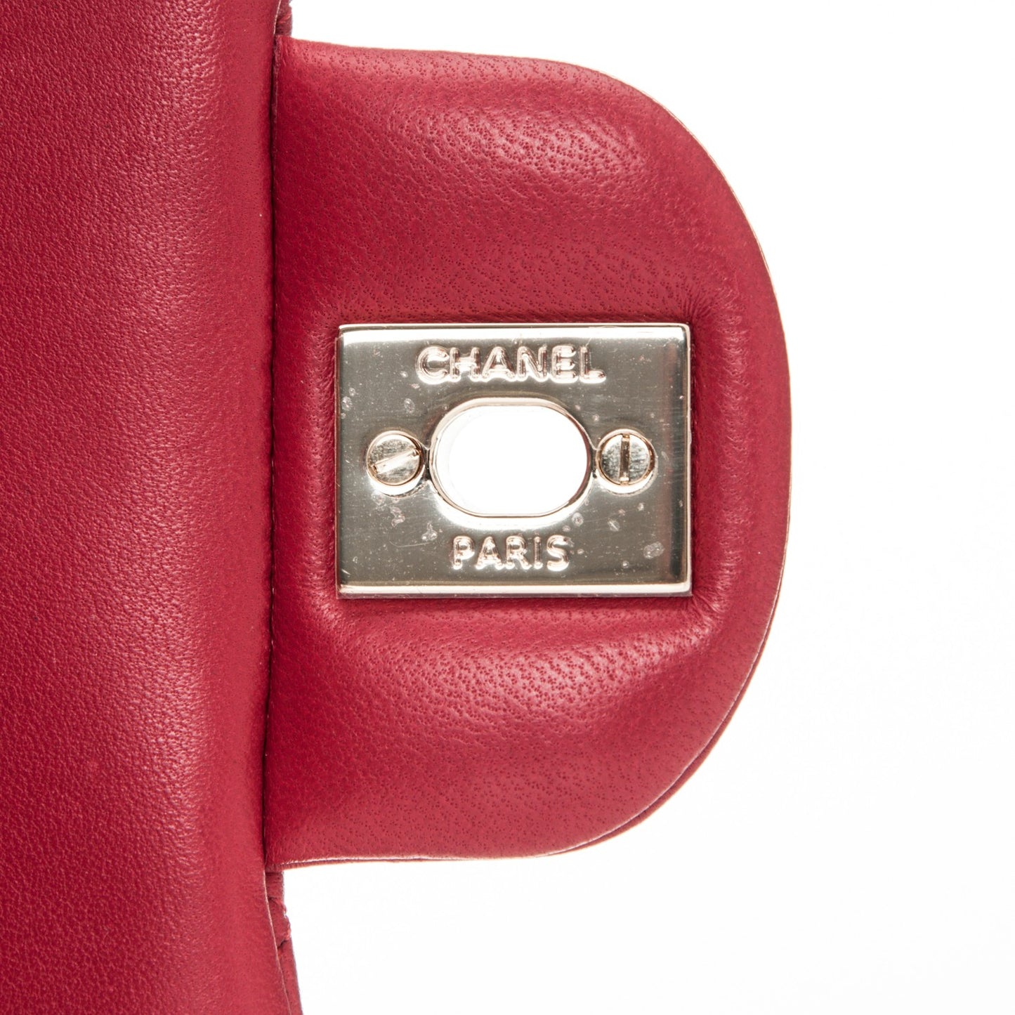 Lambskin Quilted Mini Square Flap Fuchsia