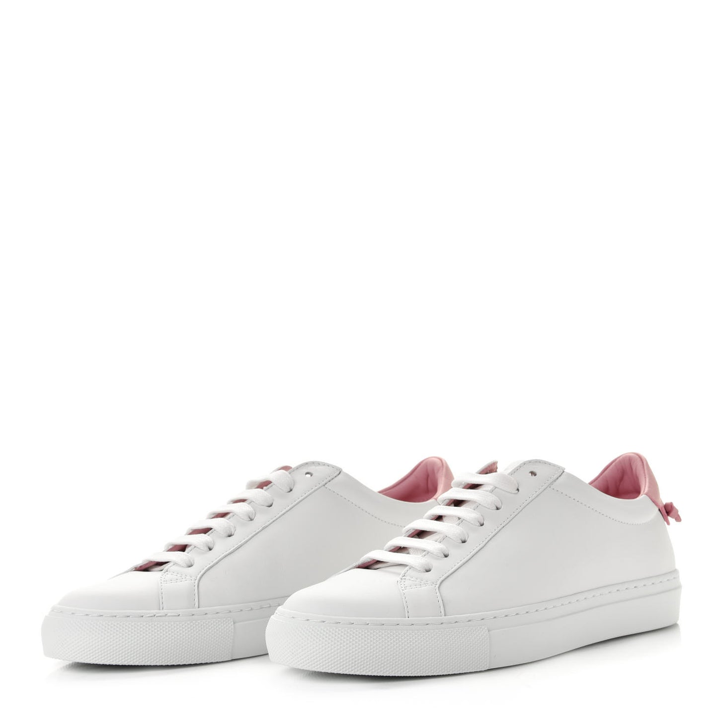 Calfskin Womens Urban Street Sneakers 36 White Rose