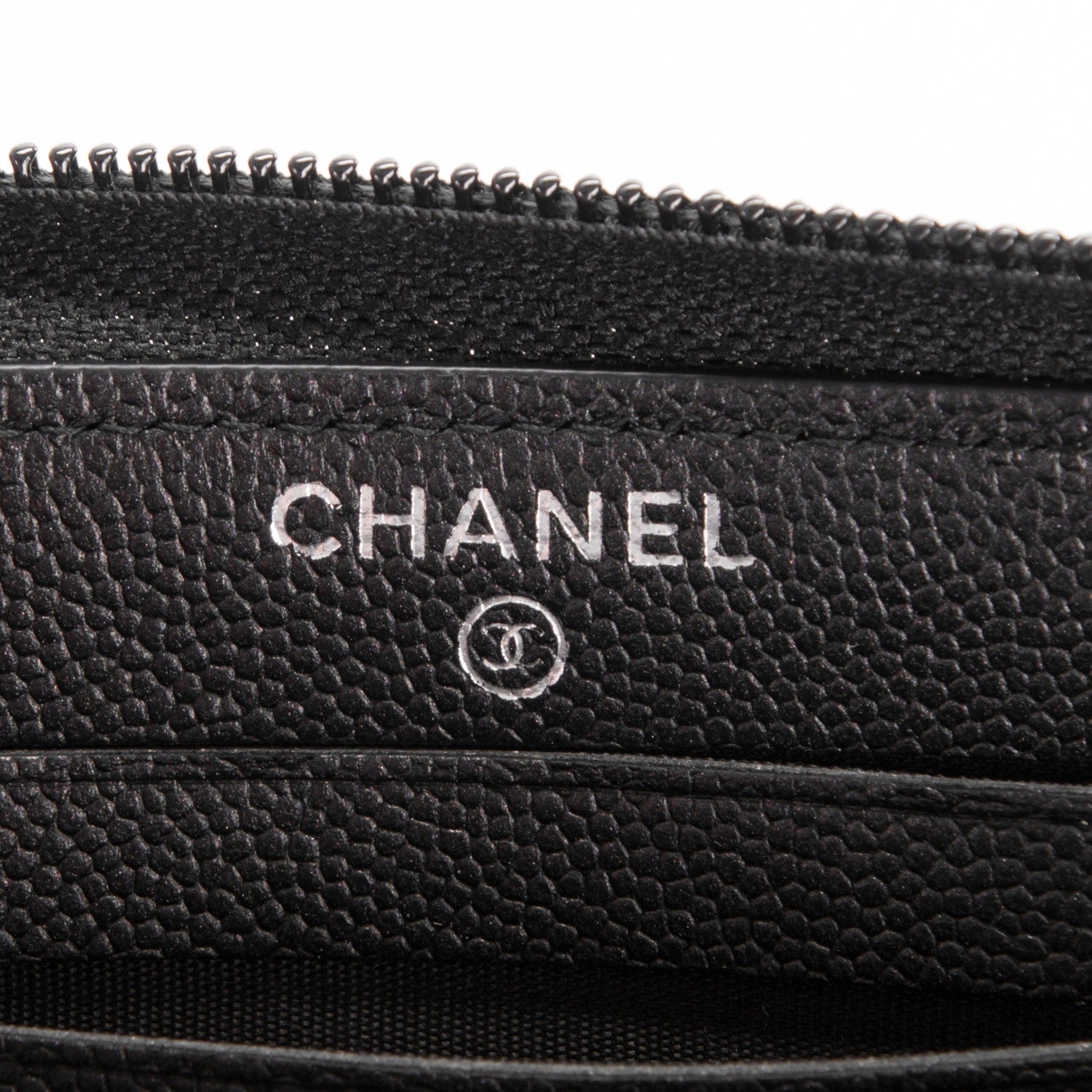 Chanel Caviar Quilted Small Boy Zip Around Wallet So Black 6 of 8
