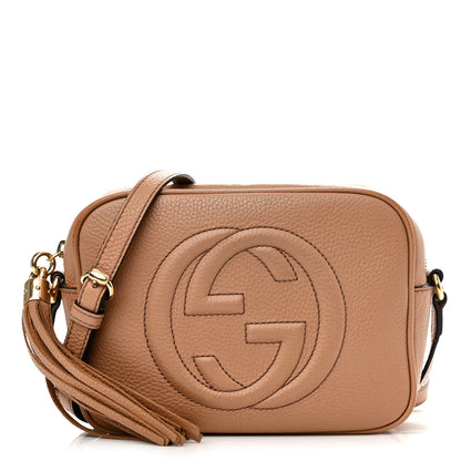 Gucci Pebbled Calfskin Small Soho Disco Bag Camelia 1 of 14