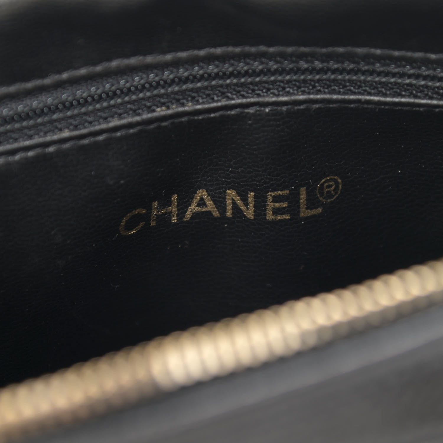 Chanel Caviar Chevron Quilted Camera Case Black 6 of 11