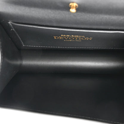 Dolce & Gabbana Smooth Calfskin Small Devotion Envelope Top Handle Bag Black 5 of 10