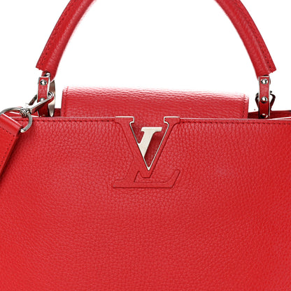 Louis Vuitton Taurillon Capucines PM Rubis 7 of 15