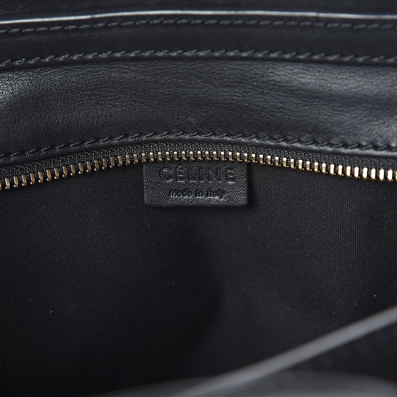 Celine Smooth Calfskin Nano Luggage Black 6 of 9