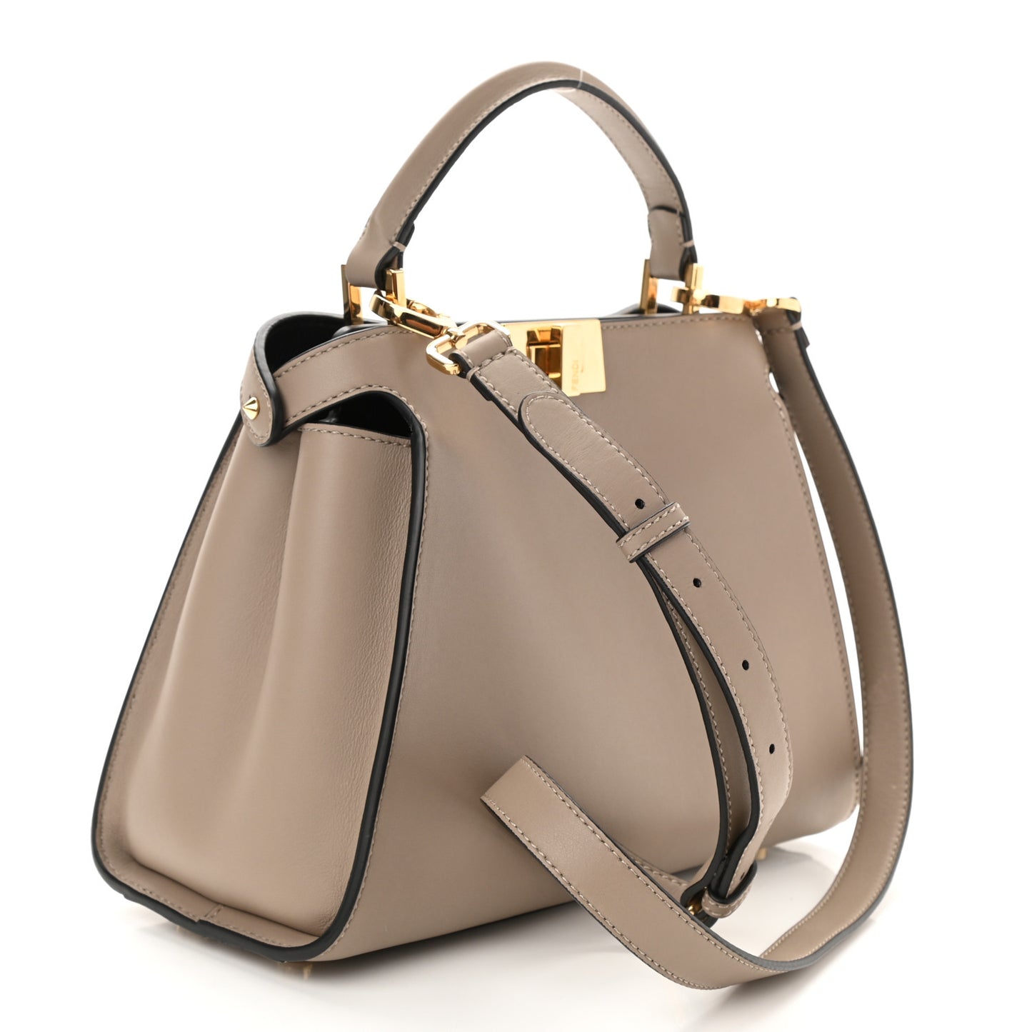 Vitello Tahiti Burro Medium Peekaboo Iconic Essentially Satchel Tortora Black
