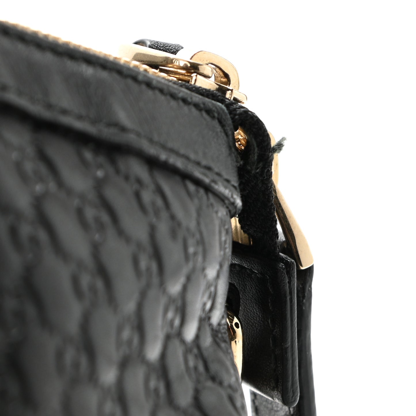 Soft Microguccissima Large Dome Satchel Black