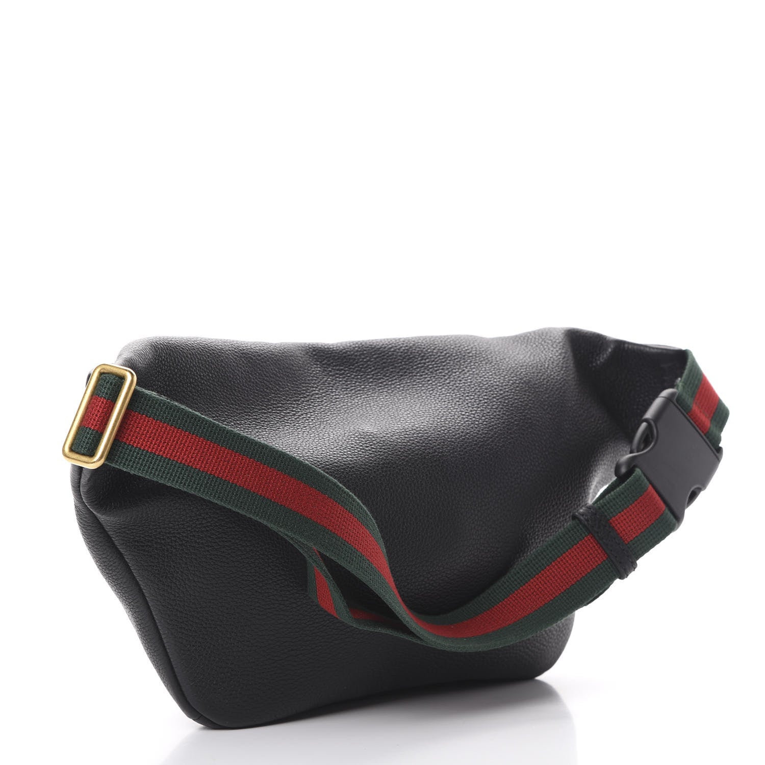Gucci Grained Calfskin Logo Belt Bag Black 2 of 9