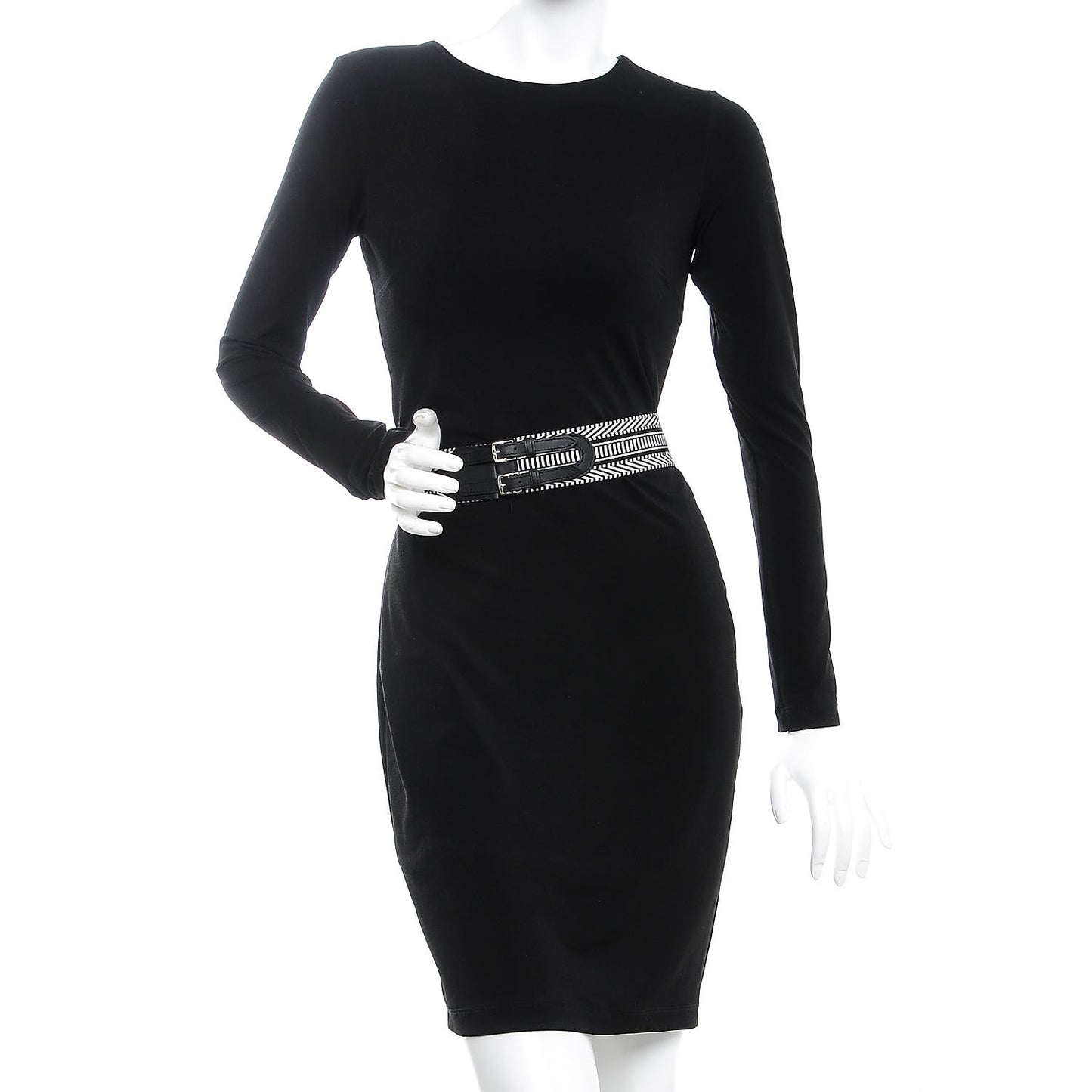 Toile Sombrero 50mm Cavale Belt 80 Noir Ecru
